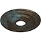 Ekena Millwork Dublin Ceiling Medallion (Canopies up to 8 1/4"), 15 3/8"OD x 3 5/8"ID x 1"P, Bronze Blue Patina CM15DUBBS - alternate 3